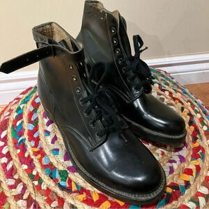 Biltrite oil resistant  cork black leather boots shoes